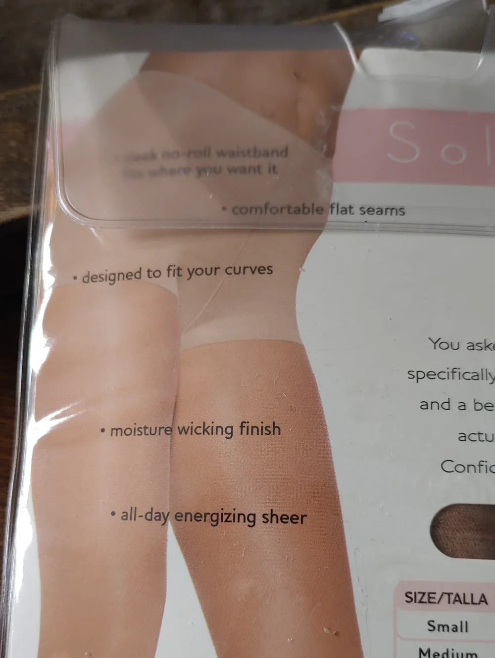 NWT Solutions By Hanes Medium Buff Medium Control Pantyhose